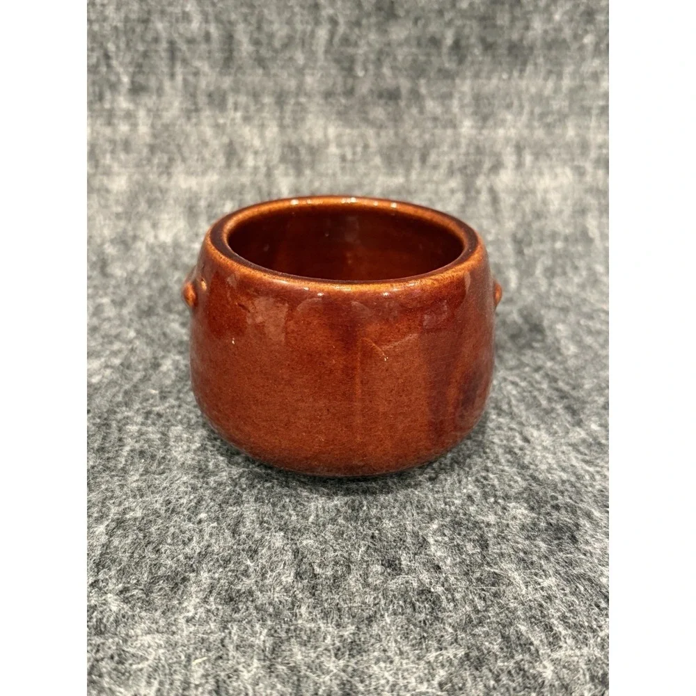 Set of 4 Vintage Westbend Mini Stoneware Chili Bean Pots Crocks Cabin Core Farm